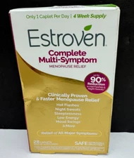 Estroven Complete Multi Symptom Menopause Hot flash Night Sweats Relief 28 Caps