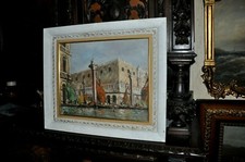 Beautiful Antique  Italian Venice Painting signed Andre  