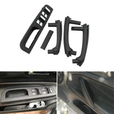 Black Interior Door Pull Handle For VW Passat B5 1998-2005 Window Control Panel