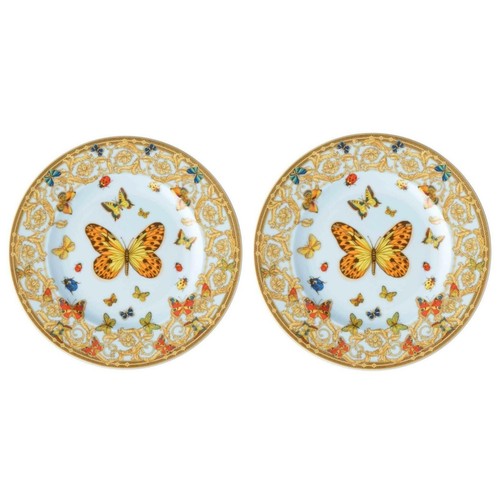 Versace Butterfly Garden Bread & Butter Plate Set of 2 - Picture 4 of 6