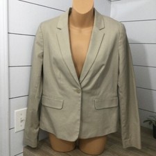 Liz Claiborne blazer jacket womens size S khaki color