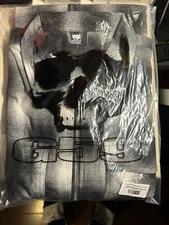 G59 Records Suicideboys Merch Grey Five Nine zipper Flannel Medium $uicideboy$