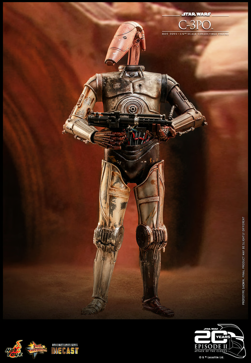 1/6 Star Wars Attack of the Clones C-3PO Figure Hot Toys 911039