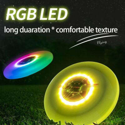 LED RGB Aufleuchten kinder Flying Disc Wurfspiel Wurfscheibe Flying Disc Scheibe