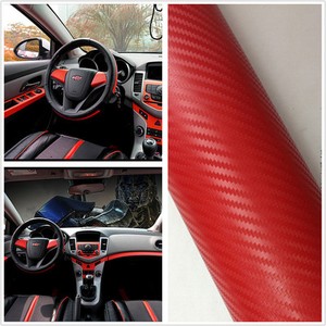 Details About Auto Interior Accessories Console Dashboard Red Carbon Fiber Vinyl Wrap Sticker