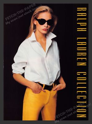 Ralph Lauren Collection Blonde Model 1990s Print Advertisement