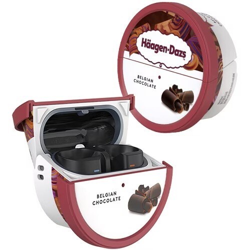 Samsung x Häagen-Dazs Galaxy Buds3｜Buds3 Pro mini Cup Case BELGIAN CHOCOLATE