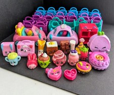 Shopkins Toys Lot of 38 Figures Shopping Bags Various Seasons