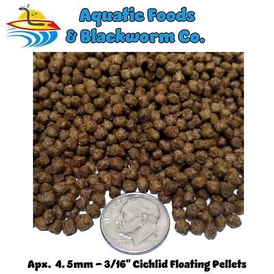 4.5mm - Cichlid  Floating Pellets, For Cichlids, Tropical Fish & Pond Fish