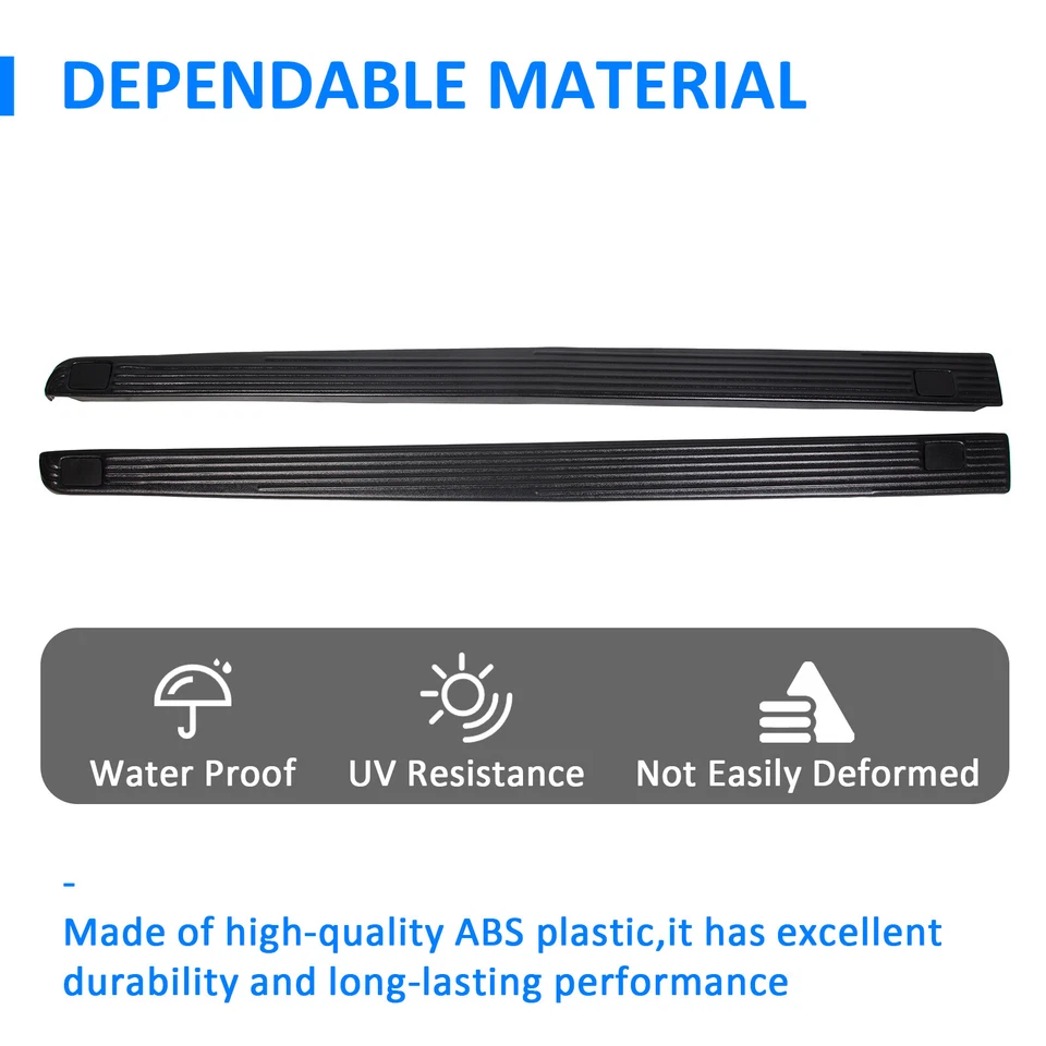 For Ford F250 F350 Super Duty 6 3/4' Bed Side Rail Top Molding Covers Right Left Foto 3 de 4