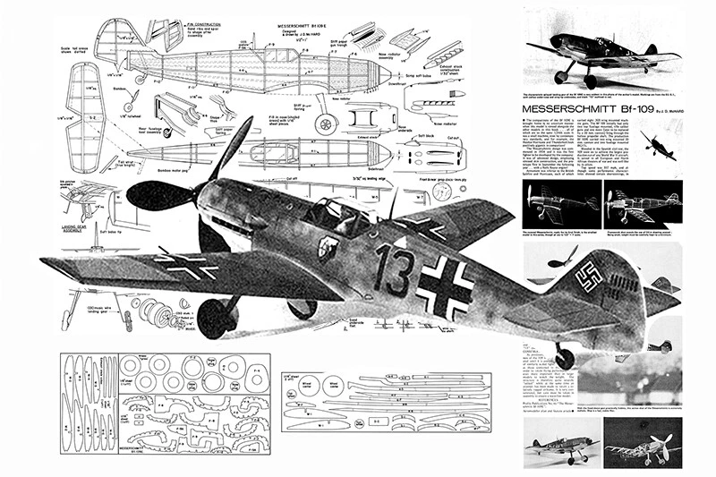Avion En Tôle Messerschmitt ME BF 109 Nostalgie 41 Cm JS GartenDeko