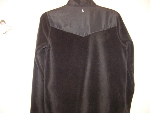 Danskin Womens Fleece Black Zip Jacket Size Small - Picture 3 of 6