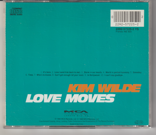 KIM WILDE LOVE MOVES (CD) - Bild 3 von 3