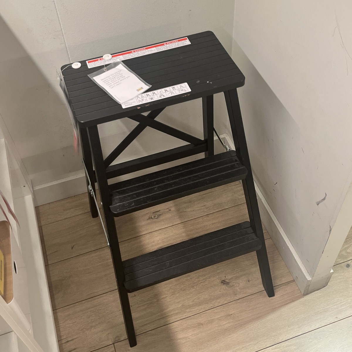 Scala A 3 Gradini IKEA BEKVÄM - In Faggio, Pieghevole, Portata 100 Kg - Foto 5