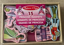Melissa and Doug Wooden Princess Prince Magnets 15 Count
