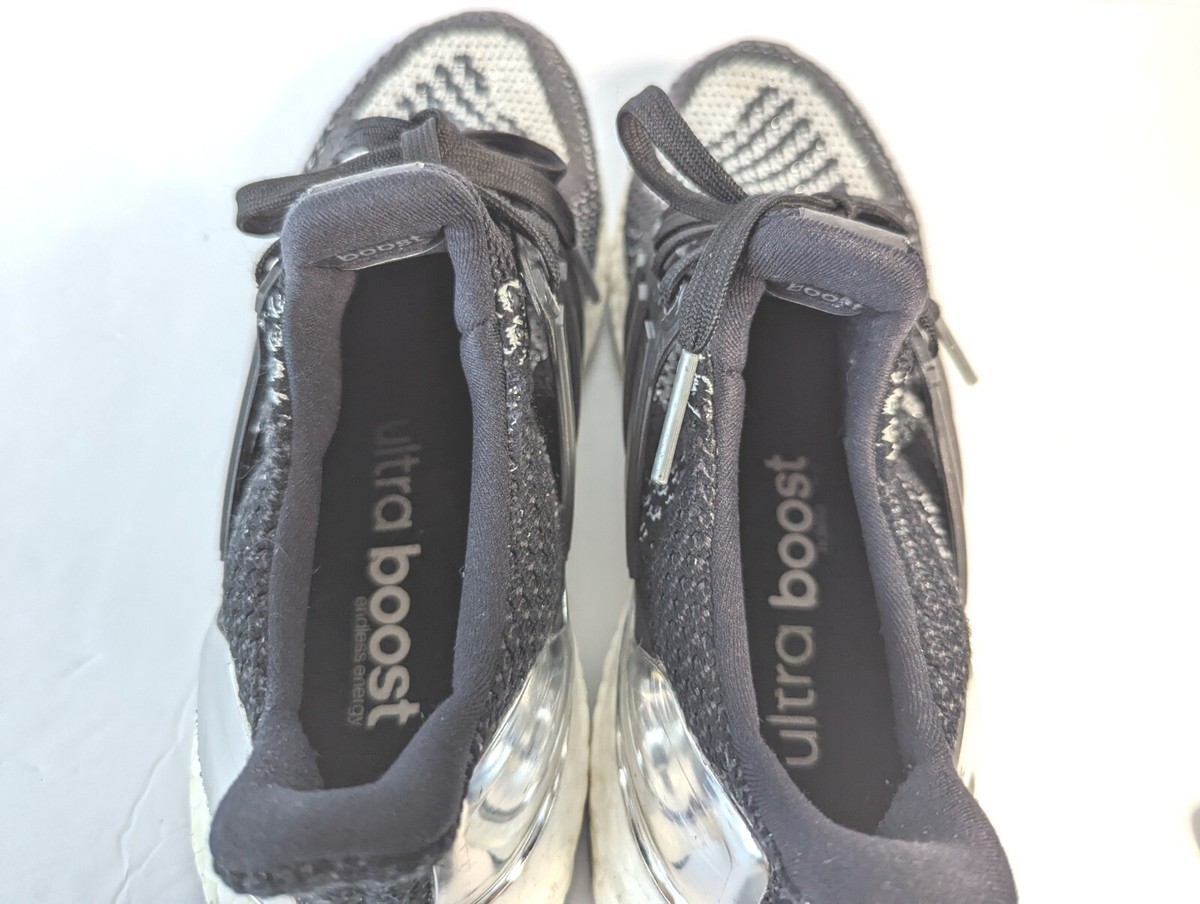 Adidas Ultra Boost LTD Silver Medal Olympic Metallic Black 5 MEN BB4077 Sneakers ULTRA BOOST LTD METALLIC OLYMPIC SILVER MEDAL REVIEW - YouTube main image 4