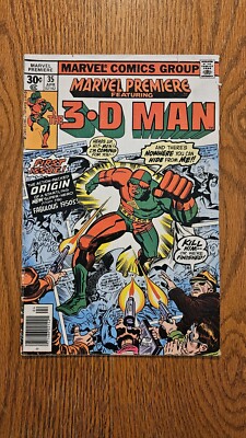 Marvel Premiere #35 3D Man (Marvel, 1977) Bronze Age