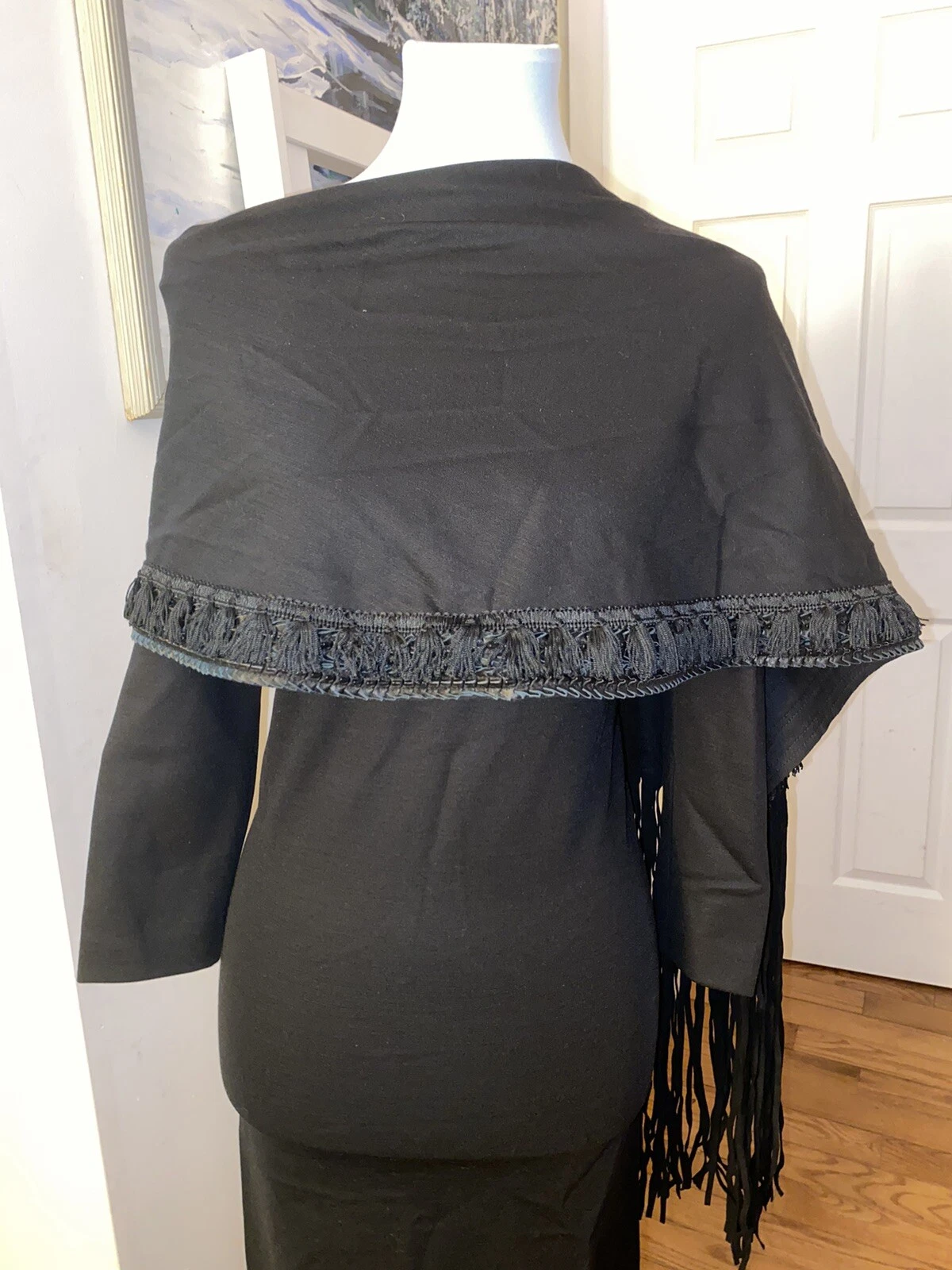 Maxi abito nero DSQUARED2 taglia S. Made in Italy. Nuovo Con Etichette.