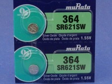 Murata 364 SR621W Watch Battery 2Pcs
