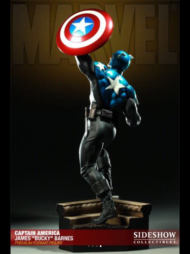 CAPTAIN AMERICA JAMES BUCKY BARNES PREMIUM FORMAT FIGURE MARVEL SIDESHOW - Imagen 2 de 4