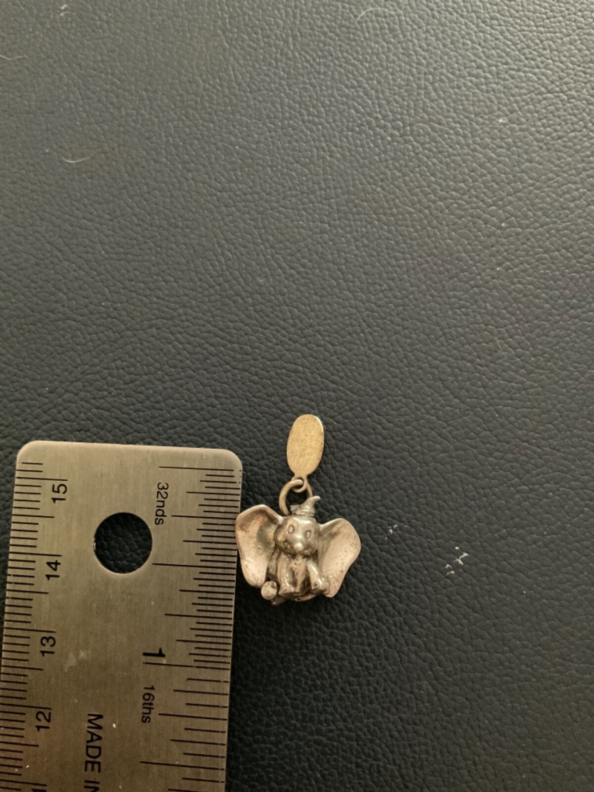 VINTAGE “DUMBO” 3D SOLID STERLING SILVER DISNEY C… - image 4