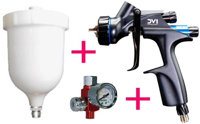 エコツール豊田インター店】DEVILBISS スプレーガンセット DV1-U-000