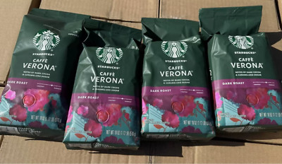 Starbucks Cafe Verona Dark Roast Ground Coffee - 18 oz each 4 bags check BB!