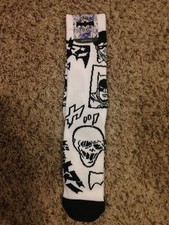 NEW DC Comics Batman BAT-MANGA Crew Socks Size 10-13 Loot Crate Bioworld