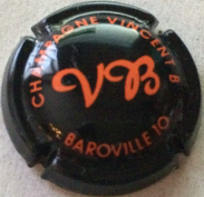 Capsule de champagne VINCENT B. (8. noir et orange)