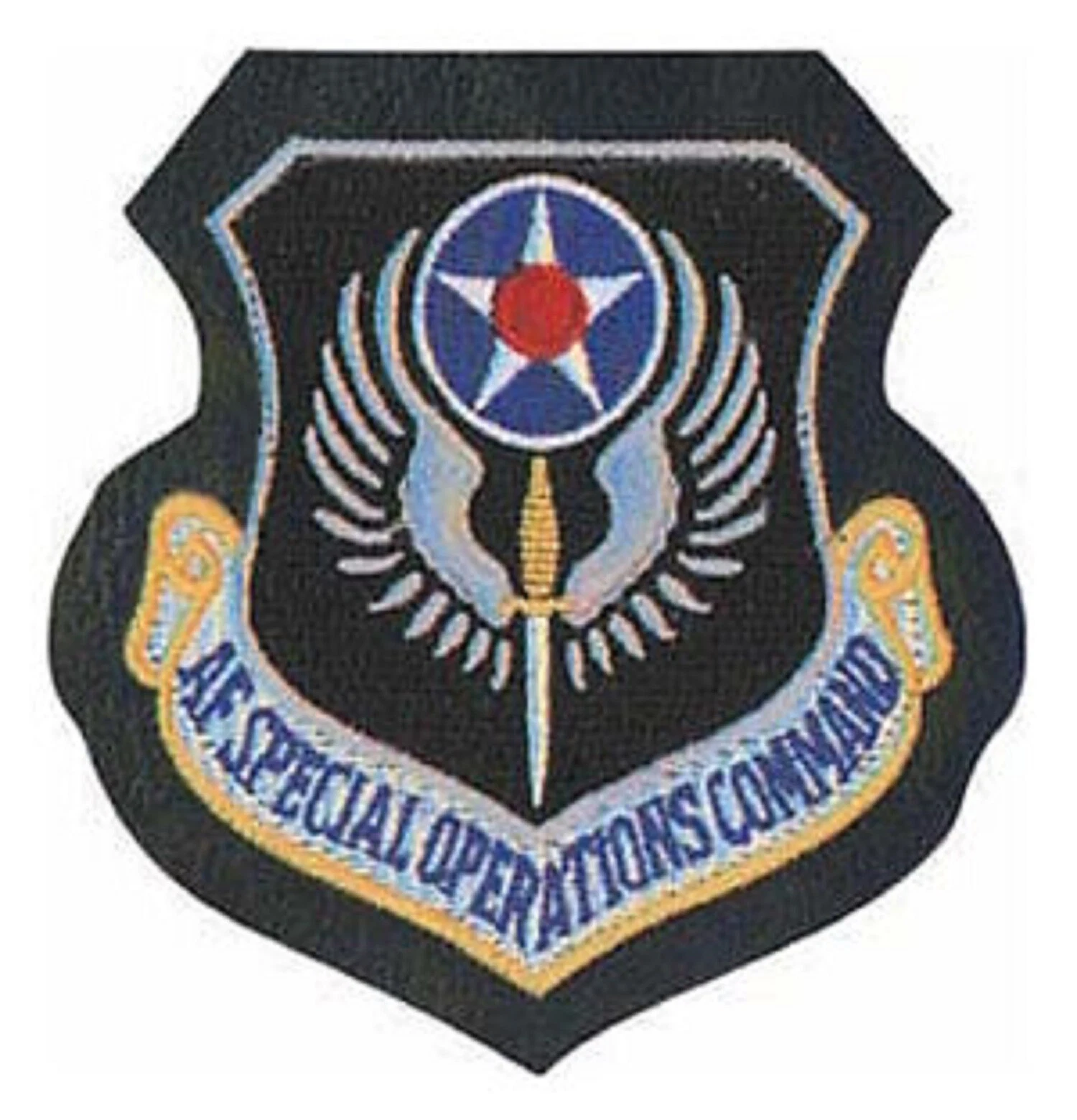AIR FORCE SPECIAL OPERATIONS OPS LEATHER HOOK LOOP PATCH