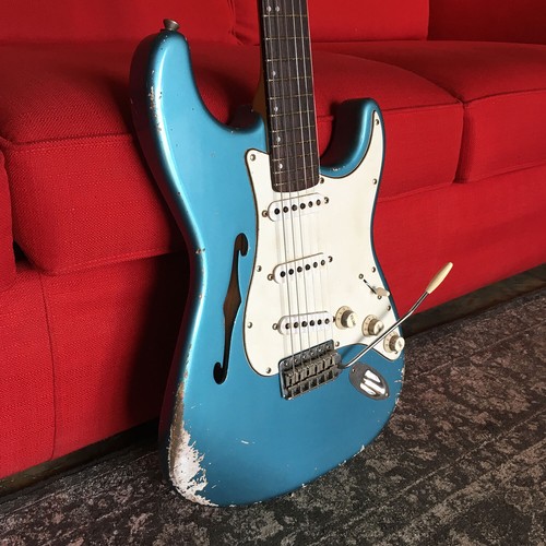 FRANCHIN Mercury F guitar Relic Aged 100% Nitro S-type F-hole *MADE TO ORDER - Picture 6 of 8