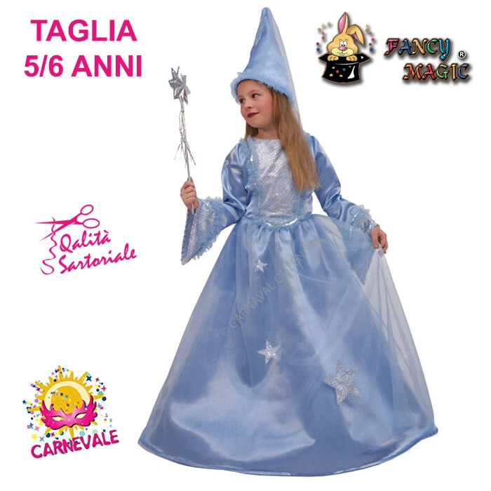 COSTUME VESTITO DI CARNEVALE FATA TURCHINA BAMBINA 5/6 ANNI FANCY MAGIC  62030