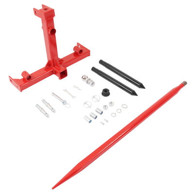 #ad 3 Point 3000 LB Hay Bale Spear Receiver Hitch Cat 1 Tractor W Gooseneck Ball $185.99
