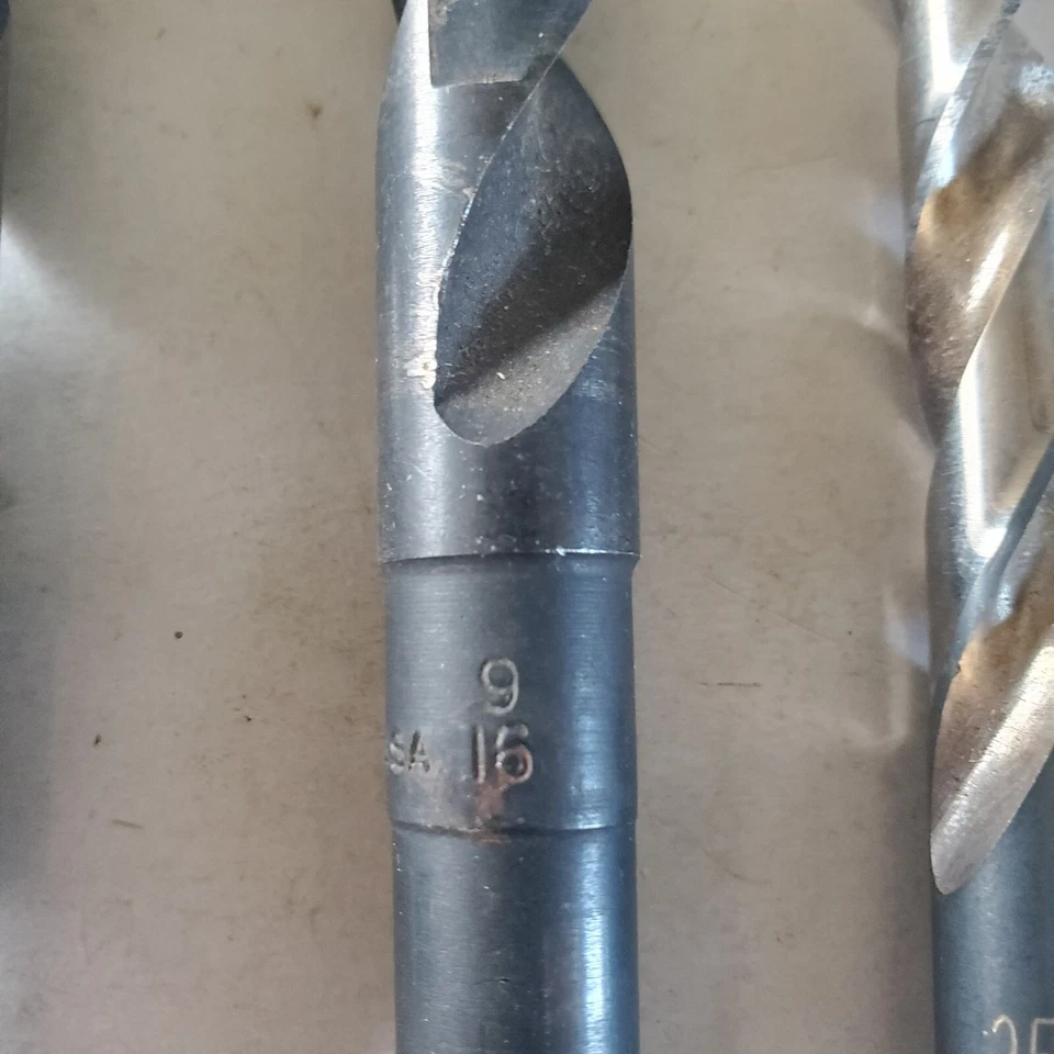 5-ct. Misc. Brocas 49/64, 9/16, 25/64, 21/64, #7. HT#408 Foto 3 de 4