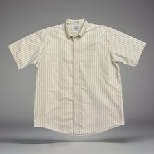 L.L. Bean Wrinkle Resistant Men's Short Sleeve Button Down Sz 17-Reg 100 Cotton