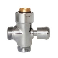 DEVIATORE TONDO IN OTTONE CROMATO PER COLONNA DOCCIA                   Cromo