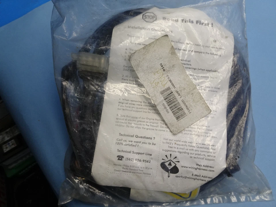 Chevrolet Chevy II NOVA 1965 arnés de cableado de luz delantera delantera 05865  Foto 2 de 4