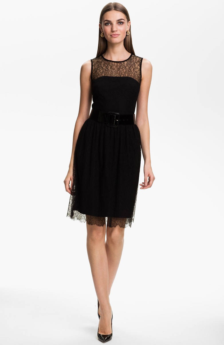 black chantilly lace dress Polina Ivanova Atelier | Verona in Chantilly lace