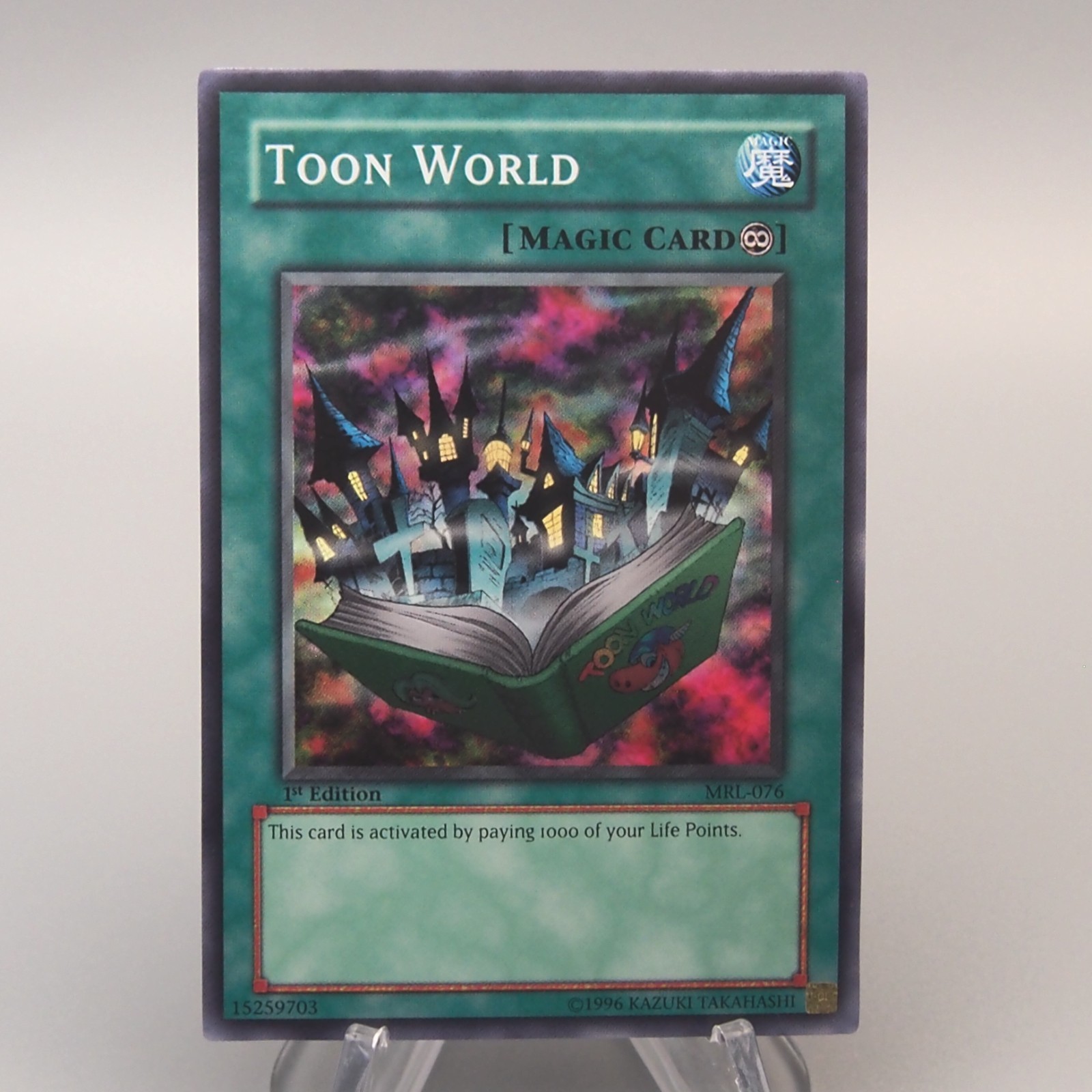 Yu-Gi-Oh yugioh Toon World MRL-076 Super Raro Inicial COMO NUEVO-NM Asiático ...