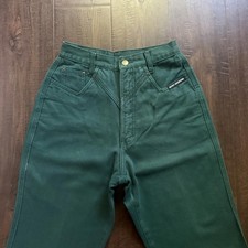Vintage 80s 90s Forrest Green Rocky Mountain Western Cowgirl High Waist Jeans 24