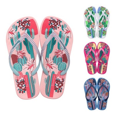 Ipanema Mädchen Zehentrenner Badeschuhe Strandschuhe Anatomic Cactus Kids
