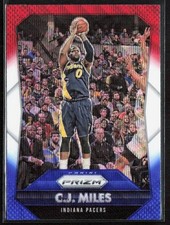 2015-16 Panini Prizm C.J. MILES RWB Prizm Card #72 Indiana Pacers