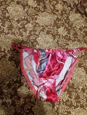 Vtg Yavorts Satin String Bikini Panties Size L/XL