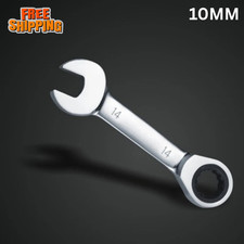 Combination Ratchet Spanner 10mm Ratchet Wrench Chromed Steel Metric 1pc UK