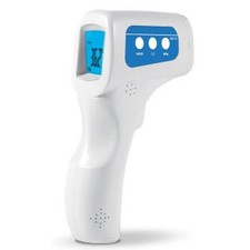 No-Contact Forehead Infrared Thermometer, LCD, Tri-Color Fever Alarm