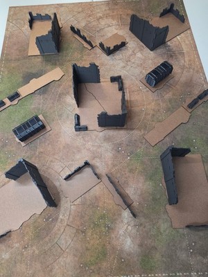Warhammer 40k 11th Edition Terrain Footprint NON-SLIP FULL TABLE Laser Cut 16pcs