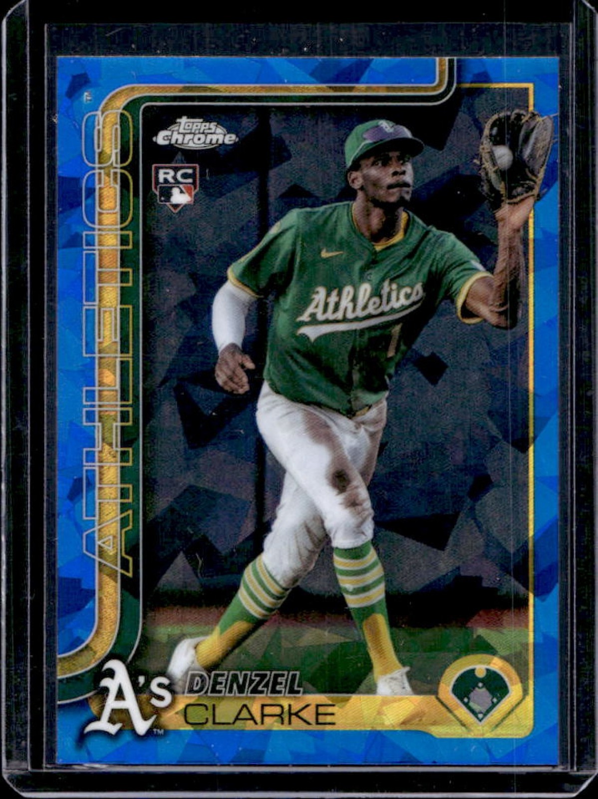 2025 Topps Chrome Update Sapphire Denzel Clarke RC Rookie #USC15 Athletics
