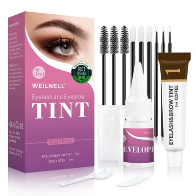Eyelash & Eyebrow Color Kit, Professional Instant Lash & Brow Color Kit, Easy...