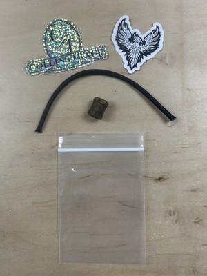 Collins Trace x Phoenix Tool Works PTW  The End  Lanyard Bead - Brass Antiqued