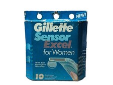 10 Gillette Sensor EXCEL DAMEN Rasierer Rasierklinge Nachfüllkassetten SIEHE BILDER